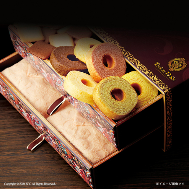 Tresore　Dolce　［宝石箱］フルーツカラーバウム＆今治産タオル　No.88