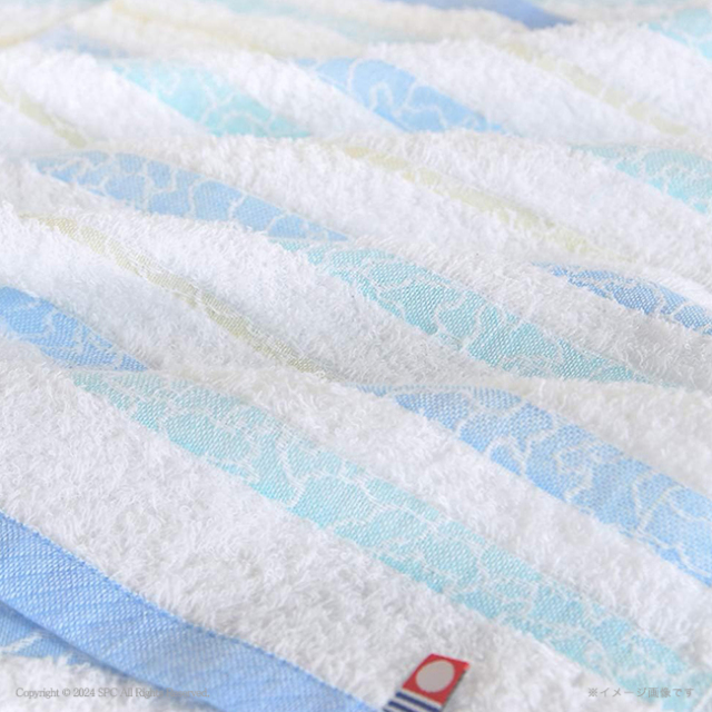 日本名産地　しおさいの織　フェイスタオル　No.10