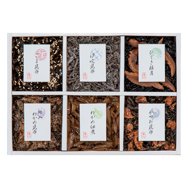 廣川昆布　御昆布　6品佃煮詰合せ（HB-20）　No.20 （返：2割）｜初盆・新盆のお返し 割引き商品