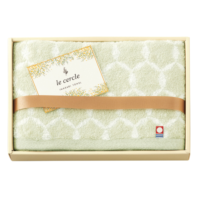 le　cercle　フェイスタオル　No.12 （グリーン）