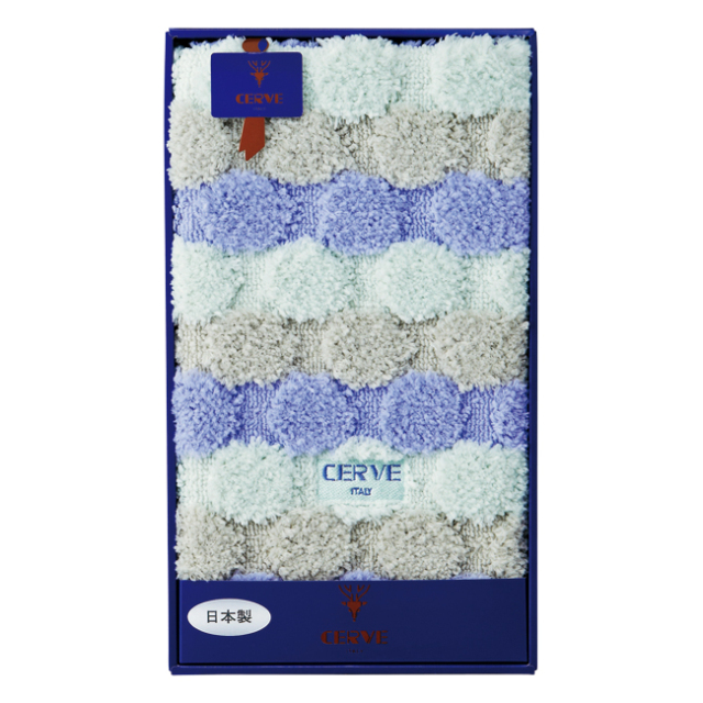 チェルベ　大判バスマット　No.50 （ブルー）
