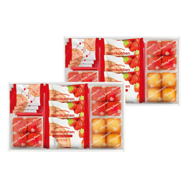 あまおう苺バウムクーヘン＆プチフィナンシェ　ギフトボックス　No.50