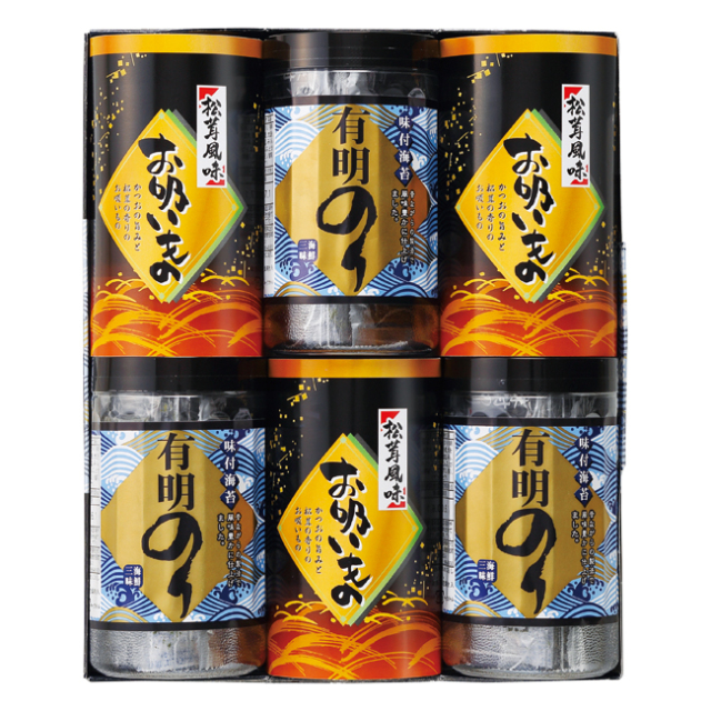 有明のり・永谷園松茸風味お吸い物詰合せ　No.30