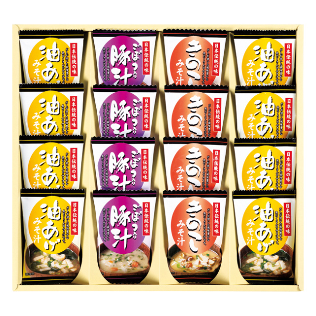 フリーズドライ「お味噌汁三種の味詰合せ」　No.40