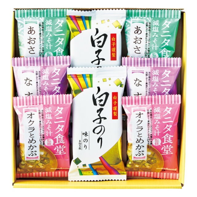 タニタ食堂監修減塩みそ汁・白子のり詰合せ　No.20