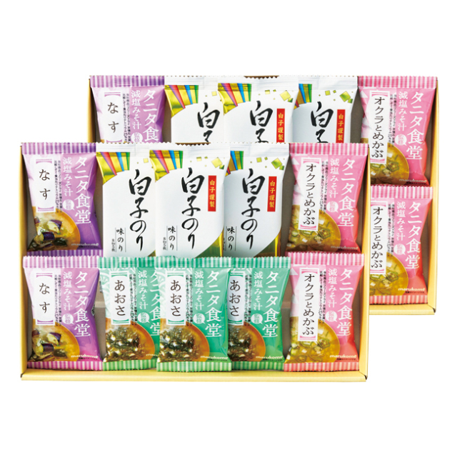 タニタ食堂監修減塩みそ汁・白子のり詰合せ　No.50