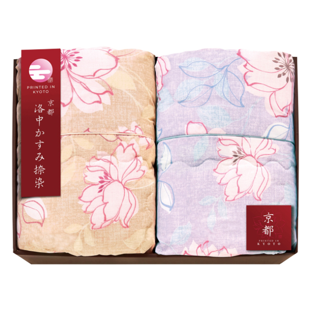 京都　洛中かすみ捺染　肌布団2P　No.300