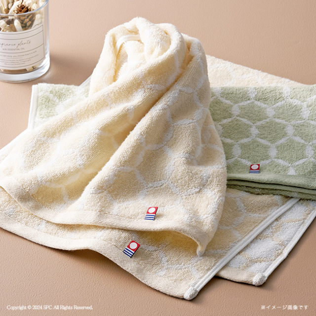 le　cercle　フェイスタオル　No.12　（グリーン）