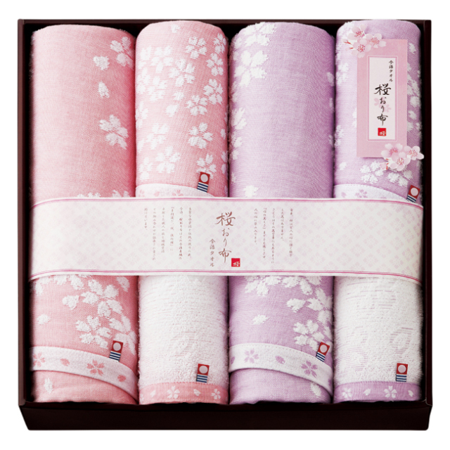 桜おり布　タオルセット　No.100