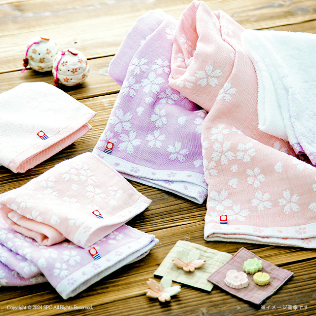桜おり布　タオルセット　No.100