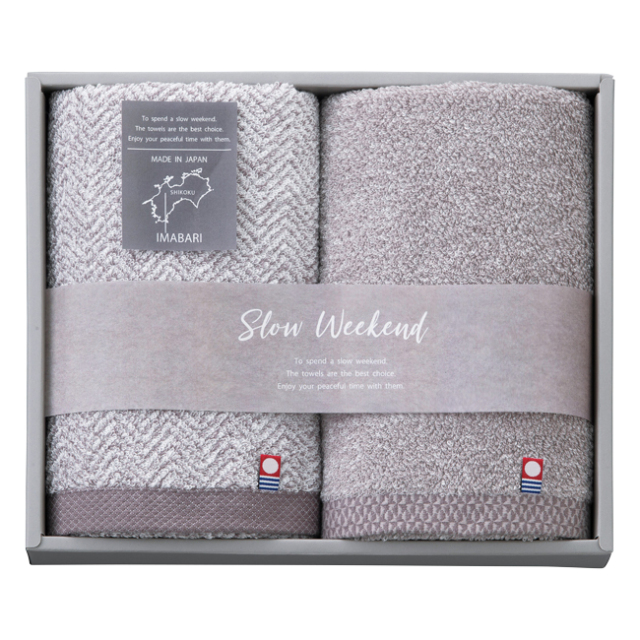 SLOW　WEEKEND　フェイスタオル2P　No.25