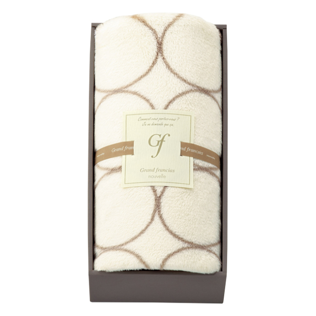 グランフランセヌーベル　ひざ掛け　No.30　（アイボリー）