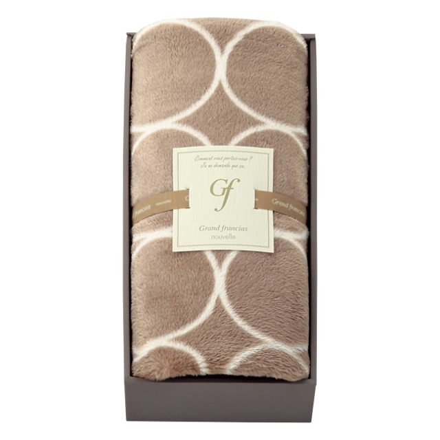 グランフランセヌーベル　ひざ掛け　No.30　（グレージュ）