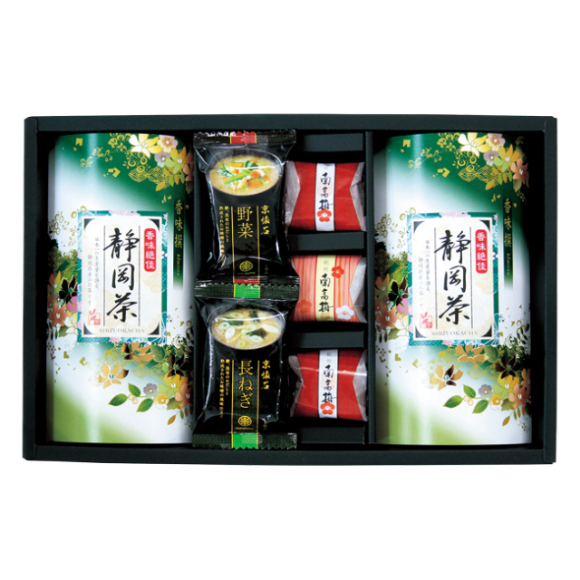 静岡茶・南高梅・味噌汁詰合せ　No.50