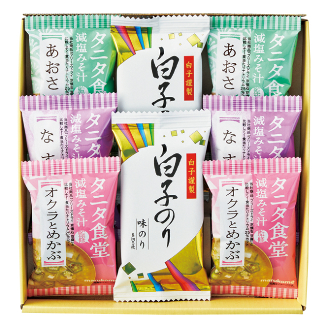 タニタ食堂監修減塩みそ汁・白子のり詰合せ　No.20