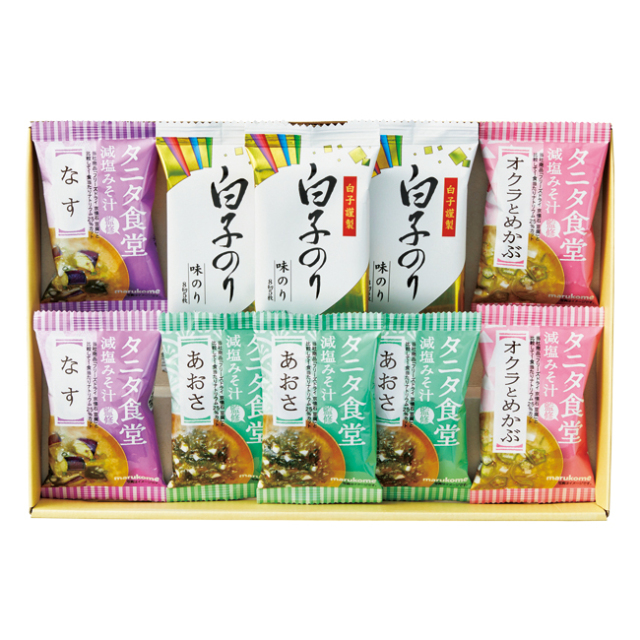 タニタ食堂監修減塩みそ汁・白子のり詰合せ　No.25