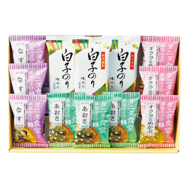 タニタ食堂監修減塩みそ汁・白子のり詰合せ　No.30