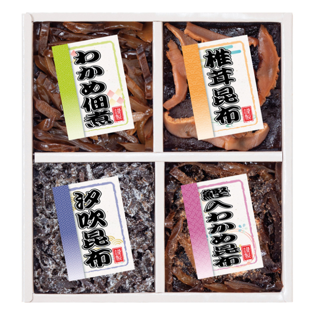 廣川昆布　御昆布　佃煮4品詰合せ　No.15