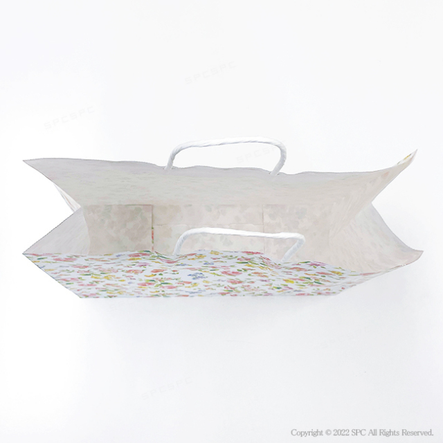 手提げ紙袋　花柄（ロマネスク）3才