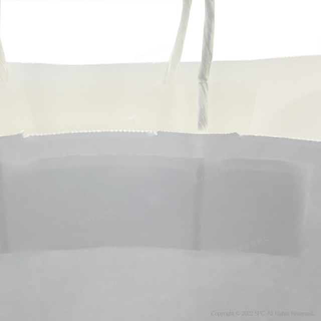 手提げ紙袋　白無地　カスタム　【38ｘ15ｘH50cm】