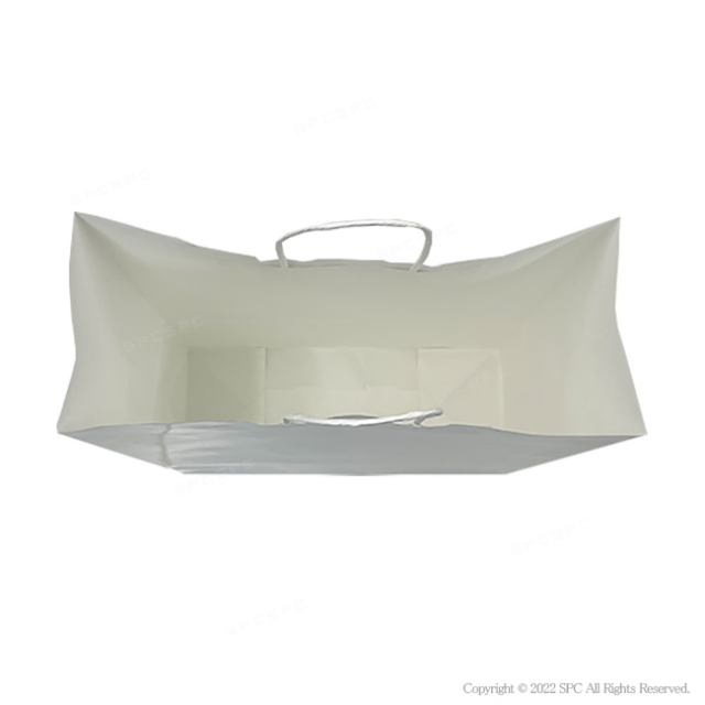 手提げ紙袋　白無地　カスタム　【38ｘ15ｘH50cm】