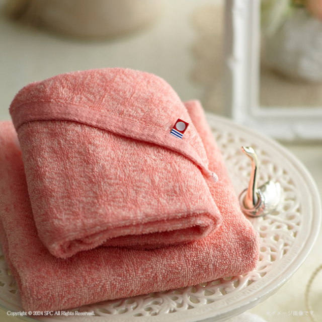 寿々　今治　木箱入りフェイスタオル　No.15　（紅）