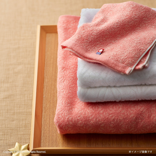 寿々　今治　木箱入りバス・フェイスタオル3Pセット　No.80