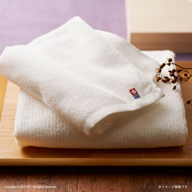 今治白なみ　木箱入りバス2P・ハンドタオル2Pセット　No.100