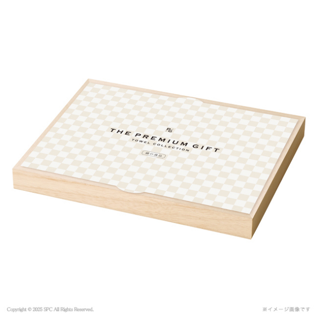 今治きらら　木箱入フェイスタオル　No.15　（ブルー）