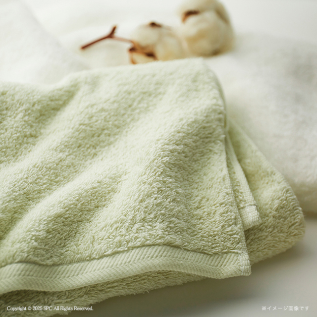 アンシャンテ　オーガニックコットン　タオルセット　No.45　（アイスグリーン）