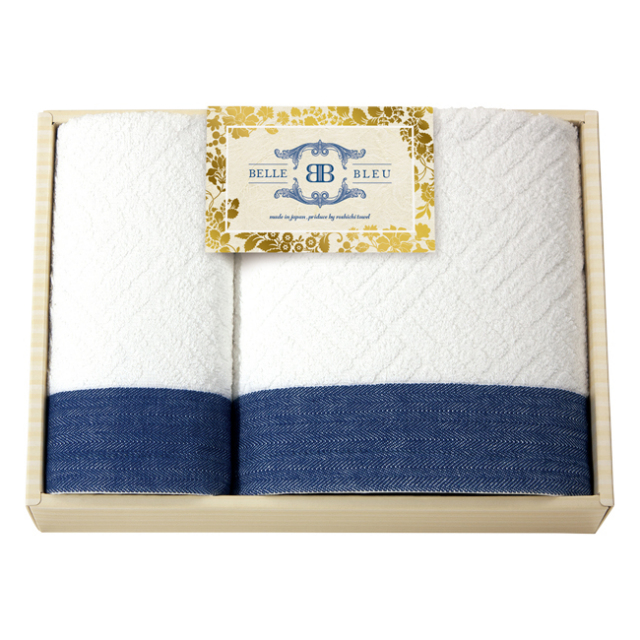 BELLE　BLEU　〈ベルブルー〉　バス・フェイスタオルセット　No.40