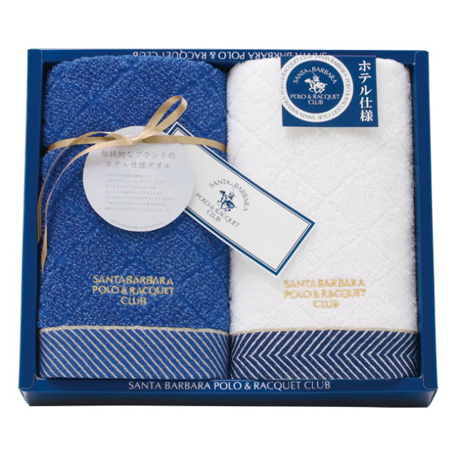 サンタバーバラ ポロ ラケットクラブ ホテル仕様タオルセット No 40 Off 快気祝い推奨 通販ギフト生活 Jp
