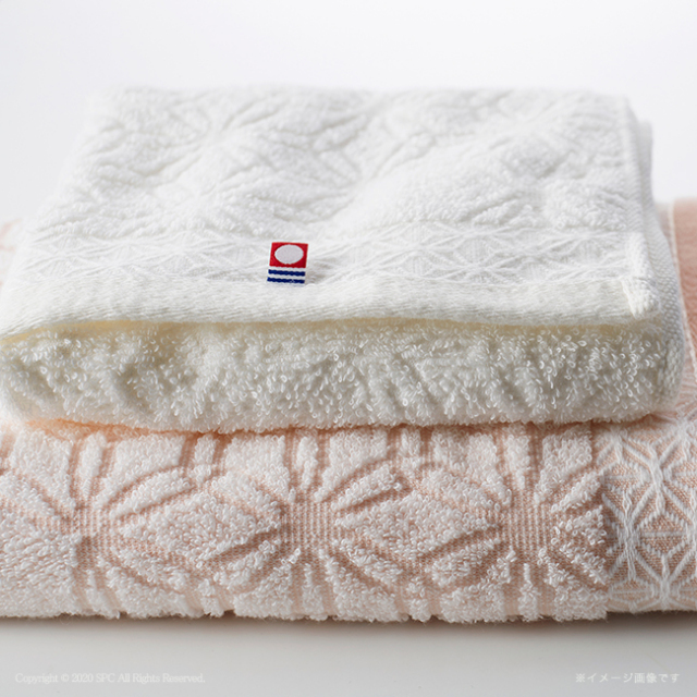 今治　日々是ふわり　バス・フェイス・ハンドタオルセット　No.40　（紅白）