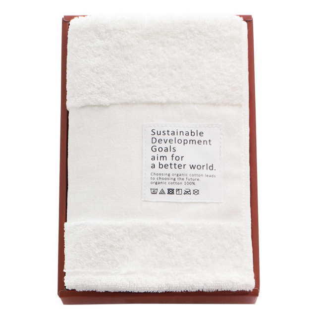 サステナブルオーガニック　フェイスタオル　No.12　（雲ホワイト）