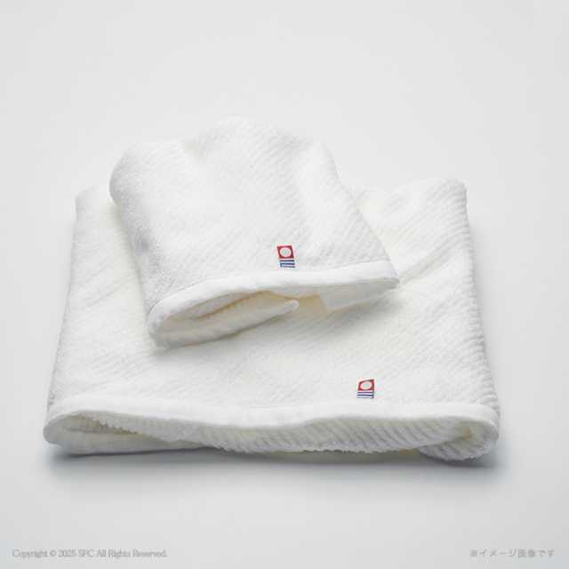 今治　The　WHITE　木箱入りスリムバスタオル　No.15