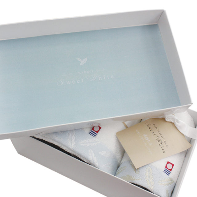 今治スイートホワイト　バス・フェイス・ハンドタオルセット　No.80