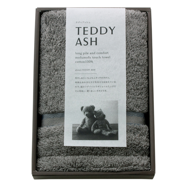 TEDDY　ASH〈テディアッシュ〉　ハンドタオル　No.5　（グレー）