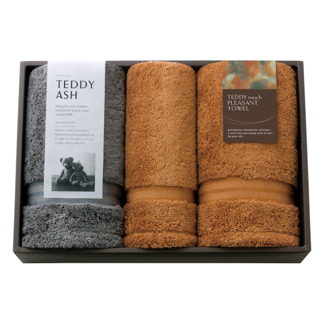 TEDDY　ASH〈テディアッシュ〉　フェイスタオル2P・ハンドタオルセット　No.25