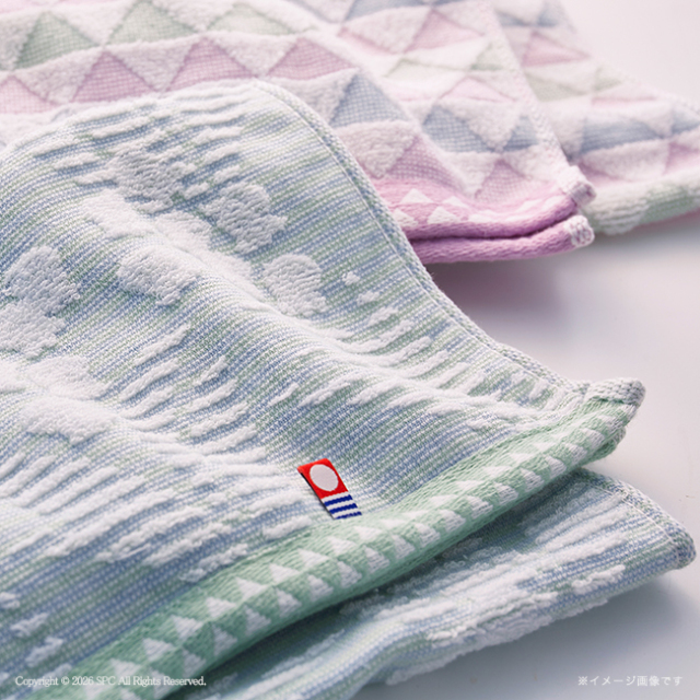 SUI-翠-　今治・泉州　フェイスタオル2P・タオルハンカチセット　No.25