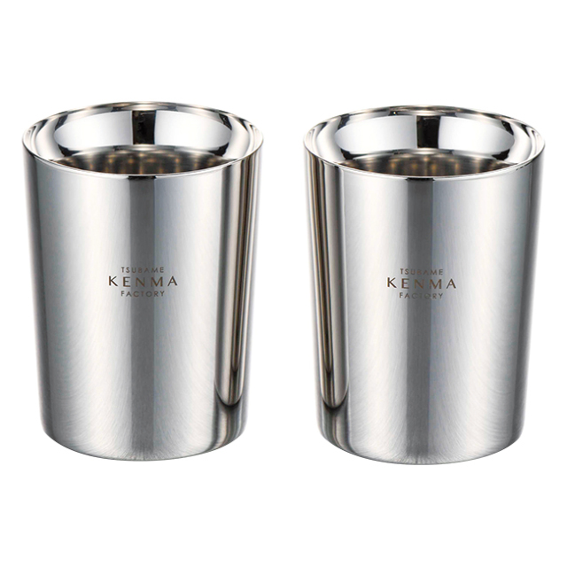 燕研磨ファクトリー　ステンレスダブルカップ260ml　2P　No.100