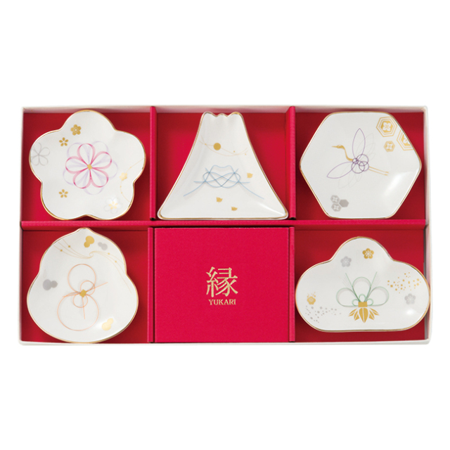 縁-yukari-　五様小皿揃　No.30