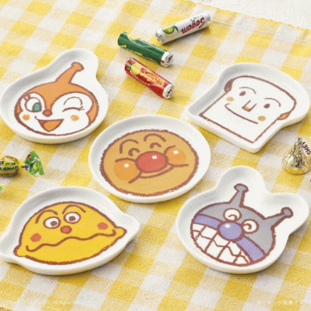 それいけ！アンパンマン　顔型小皿セット　No.25