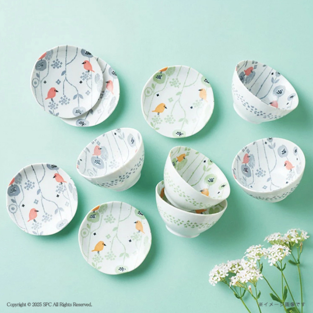 coco.a　小鳥　小鉢揃　No.25