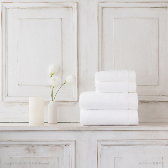 今治タオル　HOTELIST　バス1P・フェイスタオル1P　No.77　（ホワイト）