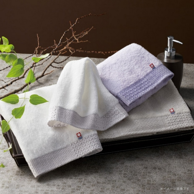瀬戸内テーラー　フェイスタオル2P　No.25　（パープル）