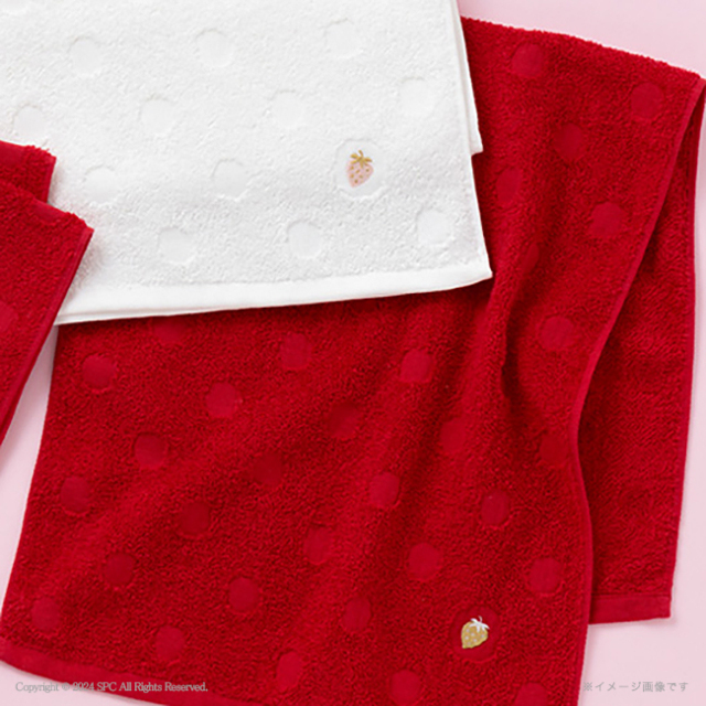 Strawberry　Soft　フェイスタオル2P　No.20