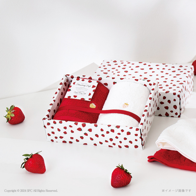 Strawberry　Soft　フェイスタオル2P　No.20