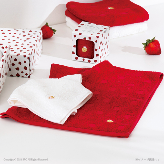 Strawberry　Soft　フェイスタオル3P　No.30