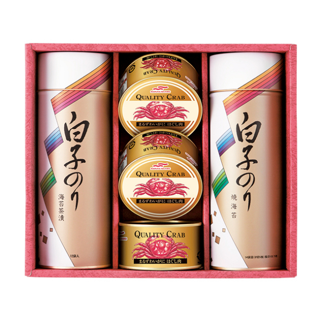 白子のり　のりとカニ缶詰合せ　No.60