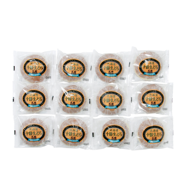 乳蔵　北海道十勝生どら12個　No.35